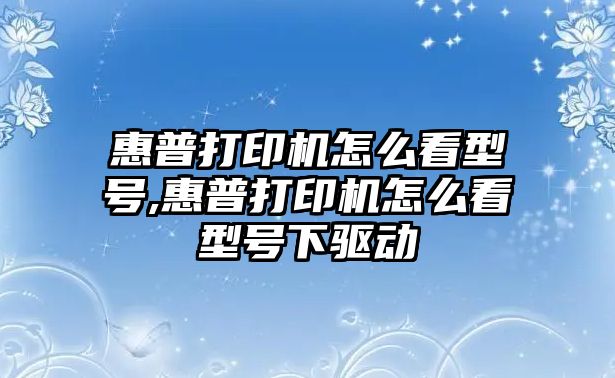 惠普打印機(jī)怎么看型號,惠普打印機(jī)怎么看型號下驅(qū)動(dòng)