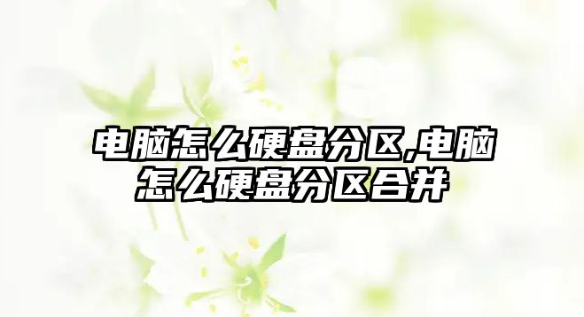 電腦怎么硬盤(pán)分區(qū),電腦怎么硬盤(pán)分區(qū)合并