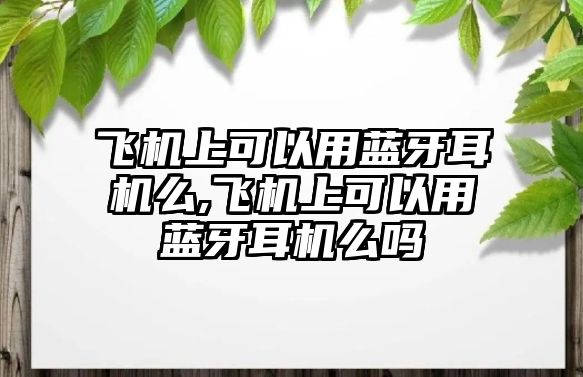 飛機上可以用藍(lán)牙耳機么,飛機上可以用藍(lán)牙耳機么嗎